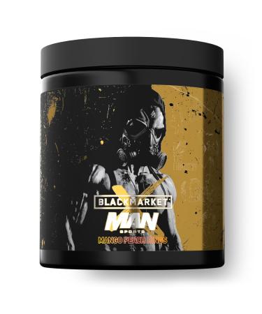 MAN Sports + Black Market Labs Limited Edition PreWorkout - 20 Serving - Mango Peach Rings