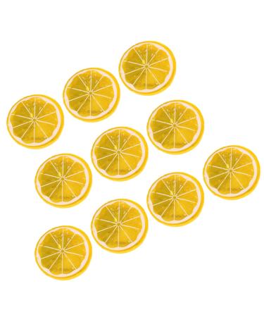 Cabilock 50pcs Orange Realistic Limes Slice Candy Decorations Wedding Decoration Inflatable Toy Fragrance Oil Lamp Candy Resin Charms Diy Ornaments Supplies Coffee Decor Lemon Slices Fruit Yellow 5X0.9cm