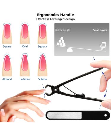 Surgical Grade Stainless Steel Nail Clippers - 15mm Wide Jaw Opening Cutter for Thick Nails - Sharp Blade for Fingernails & Toenails - Black - Buy Online on GoSupps.com