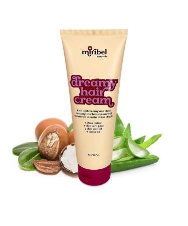 Miribel Naturals Dreamy Hair Cream | Moisturizing Hair Cream for Brittle  Frizzy and Dry Hair | Use as Rinse-Out or Leave-In | Light Scent | Vegan and Cruelty-Free