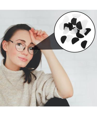 Exceart 20 Pairs Silicone D-Shaped Nose Pads for Glasses - Anti-Slip Nose Bridge Holder Repair Set - Buy Online on GoSupps.com