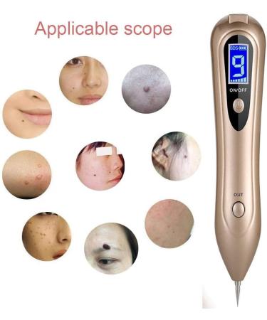  2018 UPGRADED Mole Removal Pen Portable USB Rechargeable Skin Tag Removal Tool Kit with 9 Strength Levels Professional Beauty Pen for Body Facial Freckle Nevus Warts Age Spot - Buy Online on GoSupps.com