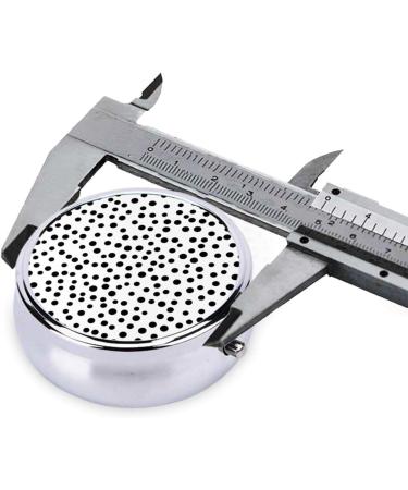 Buy Black Polka Dots Portable Metal Pill Box | Round Mini 3-Compartment Design for Travel - Buy Online on GoSupps.com