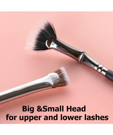 Gootrades 2 Pcs Mascara Fan Brush - Achieve Natural Lifted Effects with Smooth Application - No Smudging or Clumping - Easy to Use on Lash Line - Buy Online on GoSupps.com