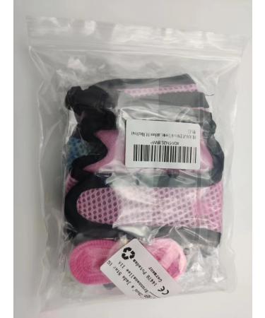 Adjustable Soft Rabbit Dishes & Mesh Harness - Outdoor Care for Small Pets (M Blue Pink) - Buy Online on GoSupps.com