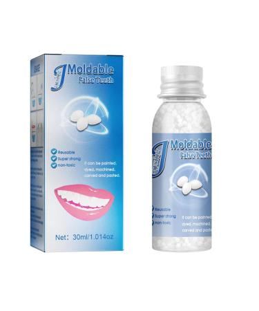 Kings temporary tooth repair 40g to tooth filling thermaloperlen temporary veneer to fill for filling fixing the misconduct and broken tooth (40g one size) 40g one size