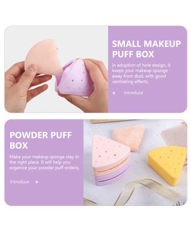 Beaupretty Silicone Beauty Powder Puff Storage Tool | Breathable Purple Makeup Sponge Holder & Cosmetic Case - Buy Online on GoSupps.com