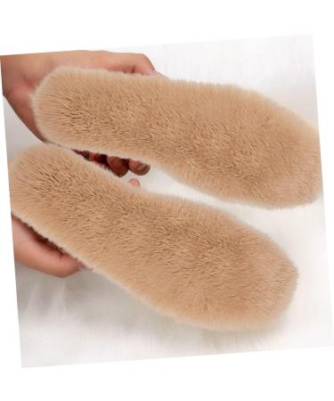 FRCOLOR 3 Pairs Faux Rabbit Fur Insoles - Warm Comfortable Winter Insoles for Adults - Cold-Proof Shoe Accessories - Buy Online on GoSupps.com