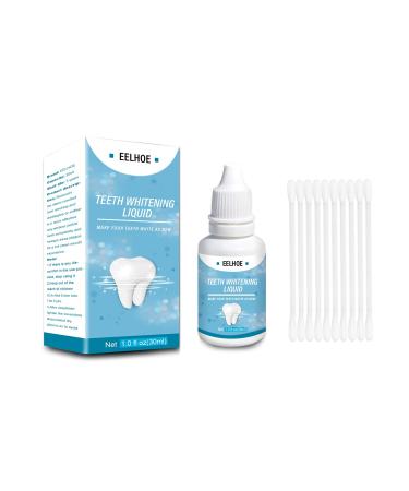 Teeth Whitening Liquid Plaque Stains Remover Oral Health Care Teeth Cleaning Serum  Remove Coffee Wine Smoking Stains for Oral Care 30ML