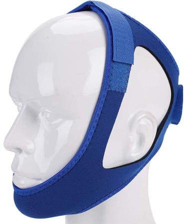ITODA Anti Snoring Chin Strap for CPAP Users - Breathable & Adjustable Stop Snoring Strap for Men and Women - Less Mouth Breathing - Blue - Buy Online on GoSupps.com