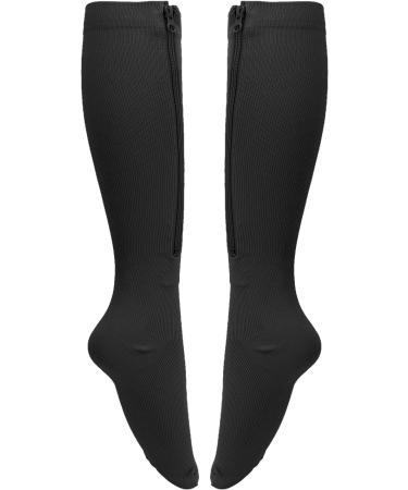Zerodi Compression Stockings with Zipper for Women | 15-20 mmHg Support for Varicose Veins | Comfortable & Effective (L/XL) - Buy Online on GoSupps.com