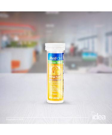 ReliOn Orange Glucose Tablets 2 Pack 20ct + Diabetes Care Guide - 20 Tablets - Buy Online on GoSupps.com