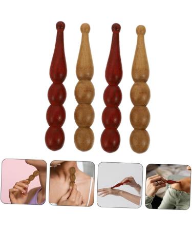 Solustre 20 STK Pearl Gua Sha Massage Tool Set - Wooden Body & Foot Massage Device for Skincare & Acupuncture - Buy Online on GoSupps.com