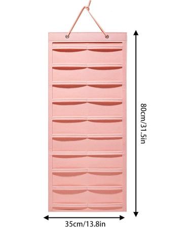 Hair Clips Storage - Felt Hair Accessories Organiser | 170g Hanging Hair Storage Organiser | Wear-Resistant Display Holder Claw Clips Holder | Hanging Hair Claw Clips Holder for Women Ladies Girls Pink - Buy Online on GoSupps.com
