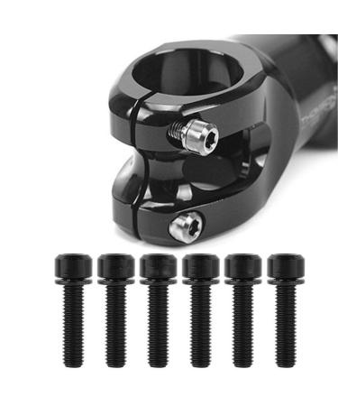 Keenso M5x20mm Titanium Alloy Stem Bolt - 6Pcs Black, for Mountain Bike Repair - Buy Online on GoSupps.com