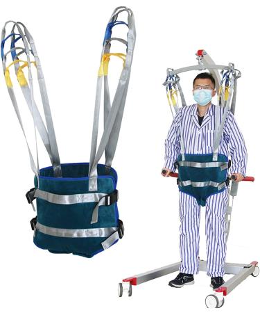 Patient Lift Slings Belt Divided Leg Sling for Elderly & Disabled Medical Walking Standing Aids Carrier for Leg Thigh Arm Lumbar Relief Trainer Load Capacity 400 Lbs Large