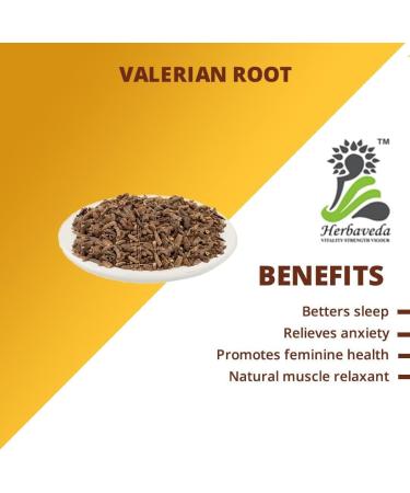 ORGANIZE Herbaveda Valerian root for tea 500g for a better nights sleep Relieves PMS Reduces stress - Buy Online on GoSupps.com