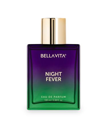 BELLA VITAS Night Fever Eau De Parfum Perfume with Bergamot Mandarin Peach Musk and Vanilla|Premium Long Lasting Fruity Fragrance for Men & Women 100 ML