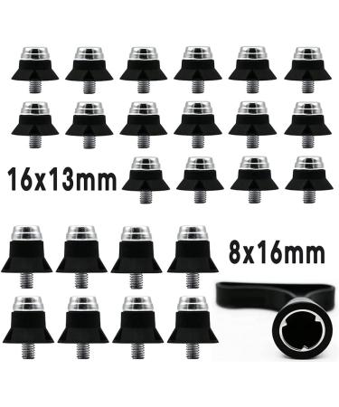 Newfun 24 PCs Screw Caps for Soccer Shoes - Durable Plastic & Aluminum Replacement Caps - Buy Online on GoSupps.com