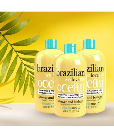 Brazilian Love Bath & Shower Gel 500ml - Vegan & Paraben Free with Natural Guarana Extract | Shop Internationally - Buy Online on GoSupps.com