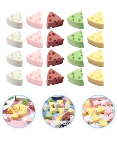 TIDTALEO 20 Pcs Imitation Cheese Miniture Decoration Handicraft Accessories Mini Cheese Ornament Dessert Flat - Buy Online on GoSupps.com