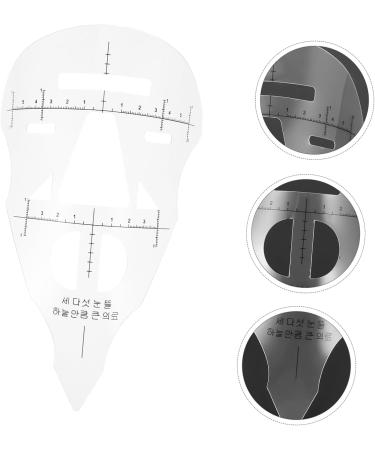 FOMIYES 3 Pcs Make up Kit Eyebrow Ruler Measure Tool Lip Ruler Paint Pen Light Therapy Pen Eyebrow Trimming - Buy Online on GoSupps.com