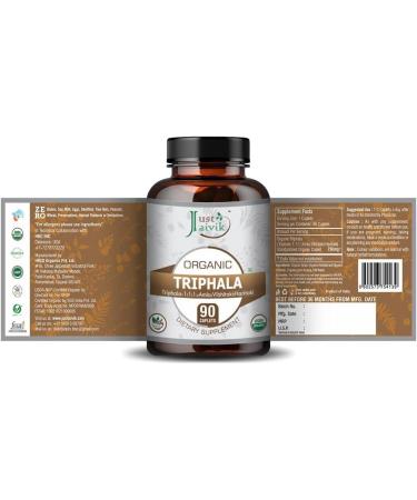 Generic Viva Organic Triphala Tablets for Balancing Formula for Detoxification and Rejuvenation (750 mg - 90 Tablets) - Buy Online on GoSupps.com