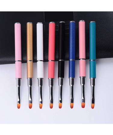 ISTOVO 8Pcs Nail Art Gel Pen Dual-Use Painted Phototherapy Pen Gel Pen Double-Headed Nail Pen Embossing Stick Nail Brush - Buy Online on GoSupps.com
