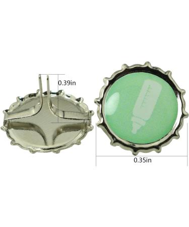 Paper Fasteners FMHXG 50pcs 9mm Round Mixed Pattern Brads Metal Scrapbooking Mini Brads Paper Fasteners for Scrapbooking Crafts Metal Crafts Decoration - Buy Online on GoSupps.com