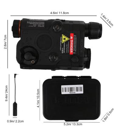 PEQ 15S PRO Box Airsoft Tactical Laser - IR Laser for AR-15, Red/Blue Laser, Attachments, White LED Flashlight - Buy Online on GoSupps.com