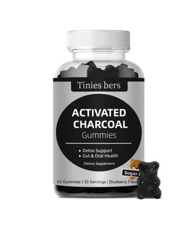 Activated Charcoal Gummies Sugar Free, 400mg Charcoal Supplements from Coconut, Quicker to Cleanse, Detox, Gas Relief, Gut & Oral Health for Adults & Kids, Gluten Free, Non GMO, Vegan, Pectin, 60 60 Count (Pack of 1) - Buy Online on GoSupps.com