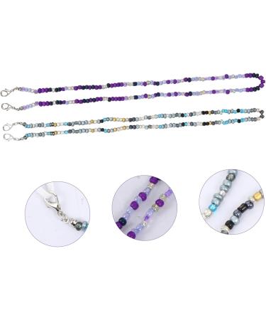 Buy Minkissy 2 pcs Glasses Mask Chain & Straps | Portable Pearl Lanyard for Eyewear & Face Masks | International Shipping Available - Buy Online on GoSupps.com