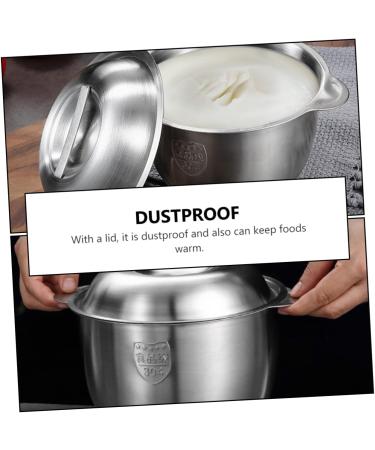 Milisten 3 Pcs Lard Can Stainless Steel Containers Pasta Containers Kitchen Supply Grease Storage Can Sauce Pot Grease Container Fruit Strainer Steam 304 Stainless Steel Chocolate - Buy Online on GoSupps.com