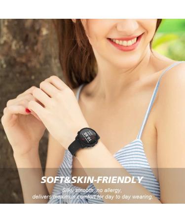 NotoCity 20mm Replacement Band for Garmin Forerunner 645/245 and Galaxy Watch 5/4 - Black - Buy Online on GoSupps.com