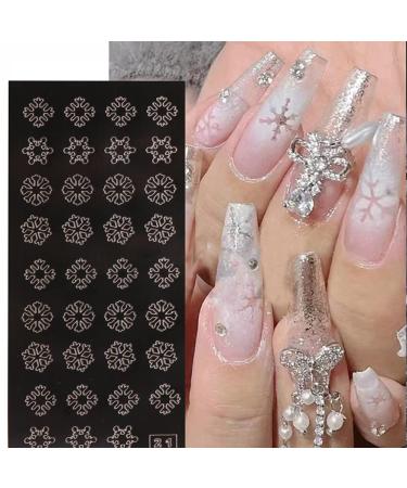Reusable Airbrush Nail Stickers Stencil - 24 Sheets for DIY Nail Art Designs - French Butterfly Flower Heart Moon Star Christmas Decals - Self-Adhesive Template Tool - Buy Online on GoSupps.com