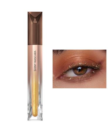 Shimmering mascara glitter mascara for women - Smudge-proof lengthening and volumizing mascara - Eyelash cosmetics waterproof makeup mascara lift curling eye makeup