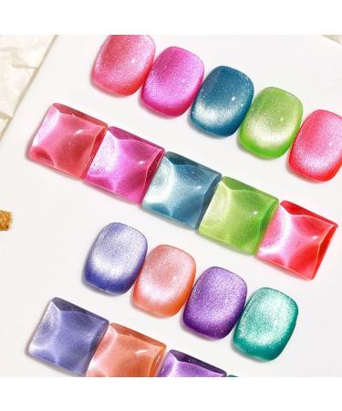 15ml Gel Nail Polish Fluorescent Spar Cat Eye Gel for Manicure Colorful UV Semi Permanent Nail Polish Phototherapy Gel - (Color: 9) - Buy Online on GoSupps.com