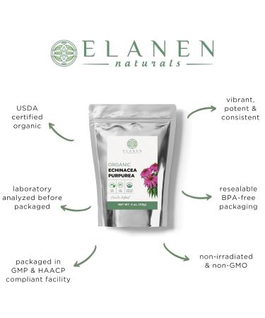 Organic Echinacea Purpurea Tea - USDA Certified 4 oz Dried Purple Coneflower Herb Premium Loose Cut & Sifted Echinacea for Immune Support - Buy Online on GoSupps.com