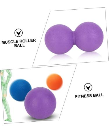 Lurrose Hand Massager & Yoga Balls Set - 4-Piece Fitness Equipment for Trigger Point & Planar Fasciitis Relief - Double Massage Roller & Peanut Balls - Buy Online on GoSupps.com