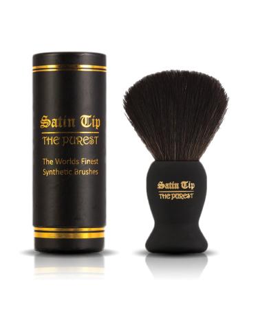 Satin Tip Black Synthetic Shave Brush & Smolder Soap Kit - Premium Shaving Essentials for an Effortless Grooming Experience | International Shipping Available - Buy Online on GoSupps.com