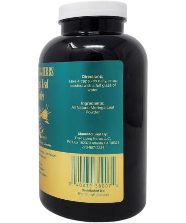 Premium Moringa Leaf Capsules - 300 Count | Boost Health & Vitality | International Shipping Available - Buy Online on GoSupps.com