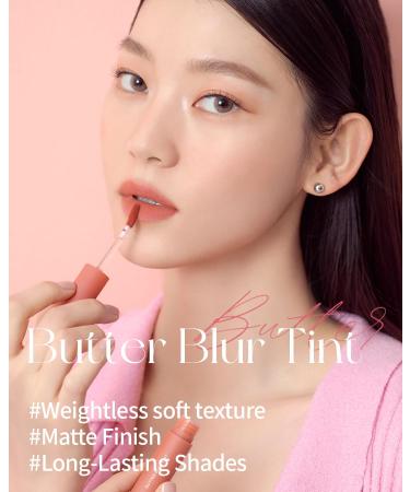 HOLIKA HOLIKA Butter Blur Lip Tint (01 SALTED) - High-Pigmented Matte K-Beauty Lip Makeup Long-Lasting & Silky Smooth International Shipping Available - Buy Online on GoSupps.com