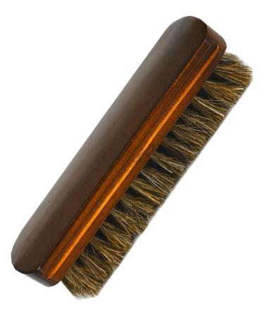 Shoe Brush 1Pcs Horsehair Shoe Brush Shine Brushes Tool with Horse Hair Bristles for Boots Shoes & Other Leather Care Brush Brush Onecolor