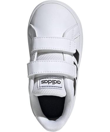 adidas Grand Court Tennis Shoe Toddler 6 Toddler - White/Black/White - Buy Online on GoSupps.com