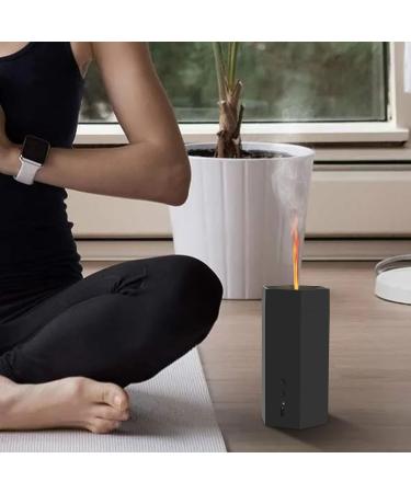 Wireless Aroma Diffuser with Flames - Essential Oils Diffuser Ultrasonic Humidifier for Home Office Yoga & Spa - Automatic Power-Off Black - Buy Online on GoSupps.com