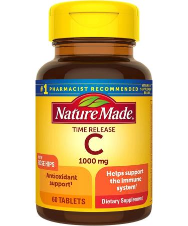 Nature Made Vitamin C 1000mg Dietary Supplement Tablets 60 CT (Pack of 3)