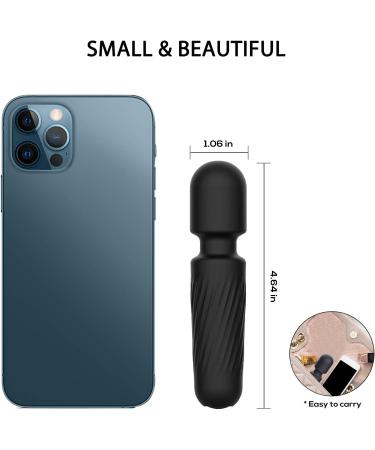 Rechargeable Mini Personal Massager | 10 Patterns | Waterproof | Handheld James Love Massager for Body Relief | Black - Buy Online on GoSupps.com