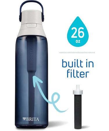 Brita Insulated Filtered Water Bottle with Straw - 26 oz BPA-Free Plastic, Night Sky - Reusable & Portable - Buy Online on GoSupps.com