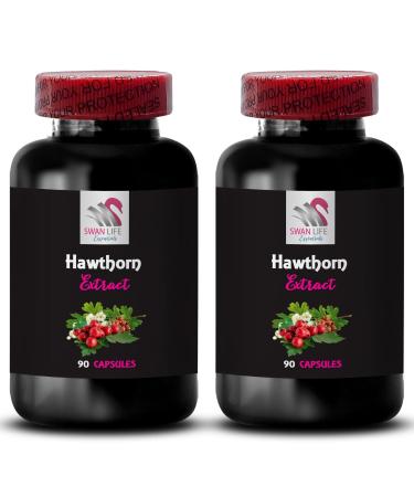 Herbal antioxidant formula - HAWTHORN EXTRACT - pure detox capsules organic wellness booster immune support extract liquid concentrate vegan supplement non-GMO powder 2 Bottles 120 Capsules