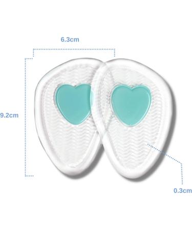 Women's Ball of Foot Cushions (4 Pairs) - Gel Metatarsal Pads for High Heel Inserts - Foot Pain Relief - Buy Online on GoSupps.com